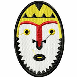 African Masks Embroidery Design 8 African Masks Embroidery Design 8